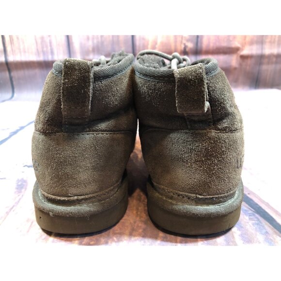 UGG Neumel #1001518 Brown Suede Boots Big Kids Boys 6 / 36 (k8q) - Picture 9 of 10